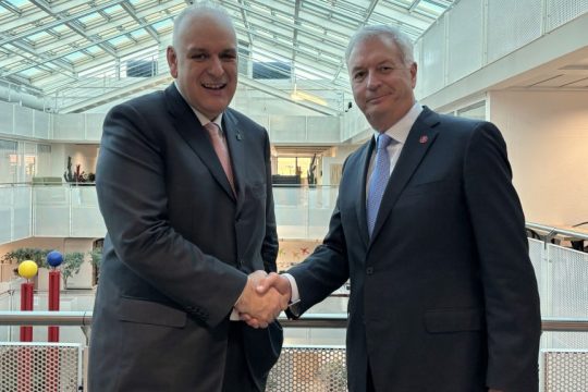Star Alliance CEB Chair Announcement, Theo Panagiotoulias (Left) and Michael Rousseau (Right)